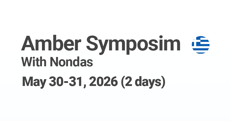 Amber Symposium with Nondas | Athens, Greece