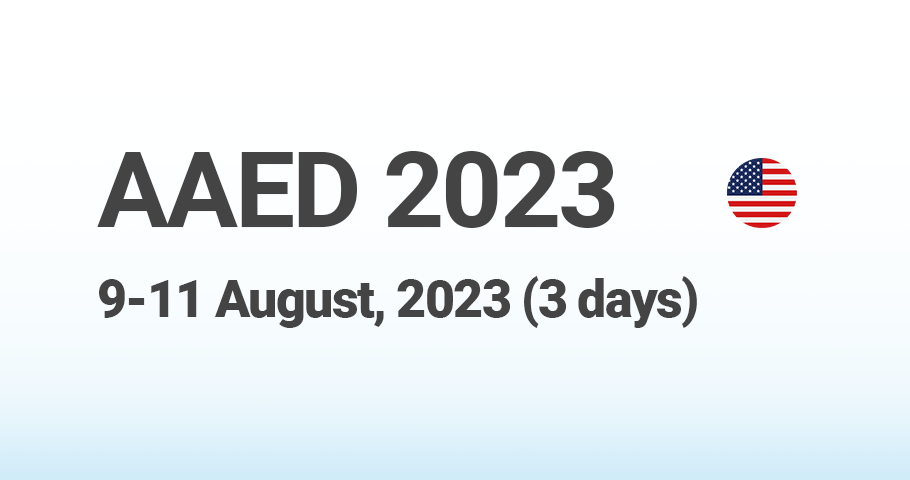 We are will be participating in AAED 2023 in Hawaii.