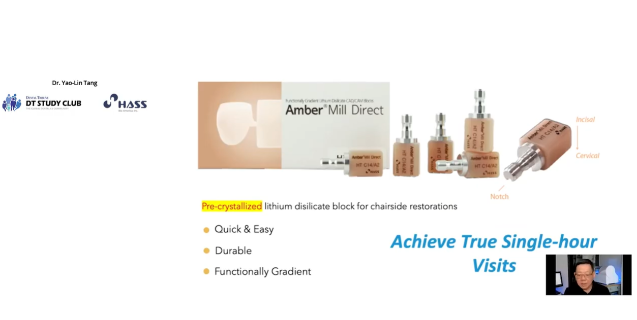[AMD-Webinar] Achieve True 1-hour Single Visits with Lithium Disilicate Restorat